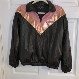 Black and Pink Windbreaker
